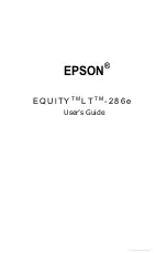 Preview for 3 page of Epson Equity LT-286e User Manual