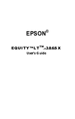 Preview for 3 page of Epson Equity LT-386SX User Manual