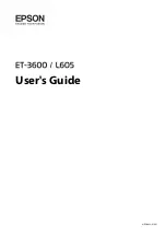 Preview for 1 page of Epson ET-3600/L605 User Manual