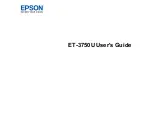 Epson ET-3750U User Manual preview