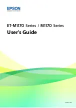 Preview for 1 page of Epson ET-M1170 Series User Manual
