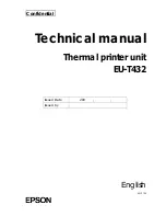 Preview for 1 page of Epson EU-T432 Technical Manual