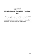 Preview for 203 page of Epson FX-286 - Impact Printer User Manual