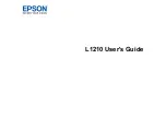 Epson L1210 User Manual preview