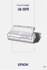 Epson LQ-2070 User Manual preview