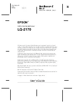 Preview for 3 page of Epson LQ-2170 User Manual