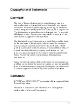Preview for 1 page of Epson LQ-300+II User Manual