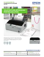 Epson LQ-310 Specifications preview