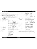 Preview for 10 page of Epson LQ-630 Service Manual