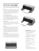 Preview for 3 page of Epson LQ-690 Brochure & Specs