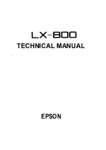 Epson LX-HOO Technical Manual preview