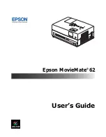 Epson MOVIEMATE 62 User Manual preview