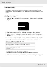 Preview for 47 page of Epson P-3000 Multimedia Storage Viewer User Manual