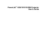 Preview for 1 page of Epson PowerLite 1830 User Manual