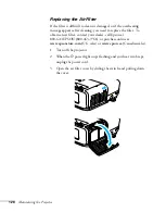 Preview for 126 page of Epson PowerLite 825 User Manual