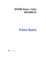 Epson PowerLite 83+ Printer Basics Manual preview