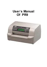 Epson PR9 User Manual preview