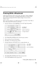 Preview for 13 page of Epson R220 - Stylus Photo Color Inkjet Printer Printer Basics Manual