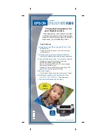 Preview for 1 page of Epson R300 - Stylus Photo Color Inkjet Printer Brochure