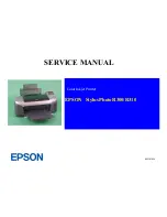 Epson R300 - Stylus Photo Color Inkjet Printer Service Manual preview