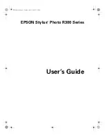 Preview for 1 page of Epson R300 - Stylus Photo Color Inkjet Printer User Manual