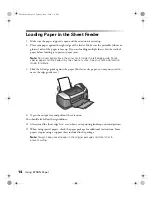 Preview for 14 page of Epson R300 - Stylus Photo Color Inkjet Printer User Manual