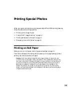 Preview for 35 page of Epson R800 - Stylus Photo Color Inkjet Printer User Manual