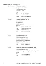 Preview for 6 page of Epson RC90-B Safety And Installation