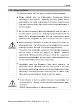 Preview for 23 page of Epson RC90-B Safety And Installation