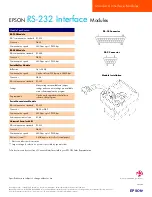 Preview for 2 page of Epson RS-485 Brochure & Specs