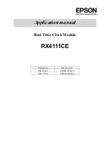 Epson RX4111CE Applications Manual preview