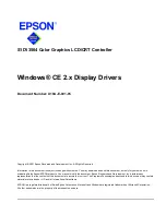 Preview for 291 page of Epson S1D13504 Technical Manual