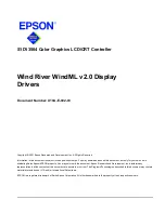 Preview for 305 page of Epson S1D13504 Technical Manual