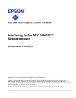 Preview for 437 page of Epson S1D13504 Technical Manual