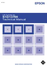 Epson S1D13700 User'S & Technical Manual preview