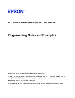 Preview for 97 page of Epson S1D13704 Technical Manual