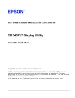 Preview for 199 page of Epson S1D13704 Technical Manual