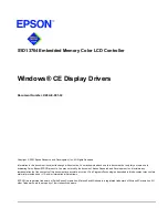 Preview for 227 page of Epson S1D13704 Technical Manual