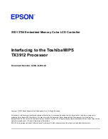 Preview for 257 page of Epson S1D13704 Technical Manual