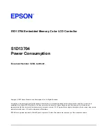 Preview for 273 page of Epson S1D13704 Technical Manual