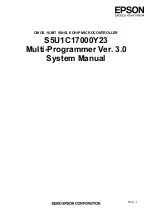 Preview for 1 page of Epson S5U1C17000Y23 System Manual