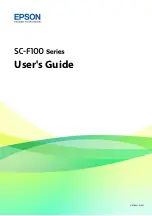 Preview for 1 page of Epson SC-F100 Series User Manual