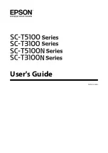 Epson SC-T3100 Series User Manual preview