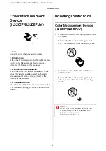 Preview for 7 page of Epson SpectroProofer Mounter 24 User Manual