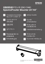 Epson SpectroProofer Mounter PXHACM24 Setup Manual preview