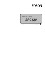 Preview for 1 page of Epson SRC520 Manual