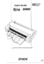 Preview for 1 page of Epson Stylus 1000 User Manual