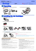 Preview for 1 page of Epson Stylus C45 Setup Manual