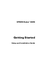 Preview for 1 page of Epson Stylus C80N Setup And Installation Manual