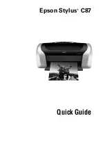 Preview for 1 page of Epson Stylus C87 Quick Manual